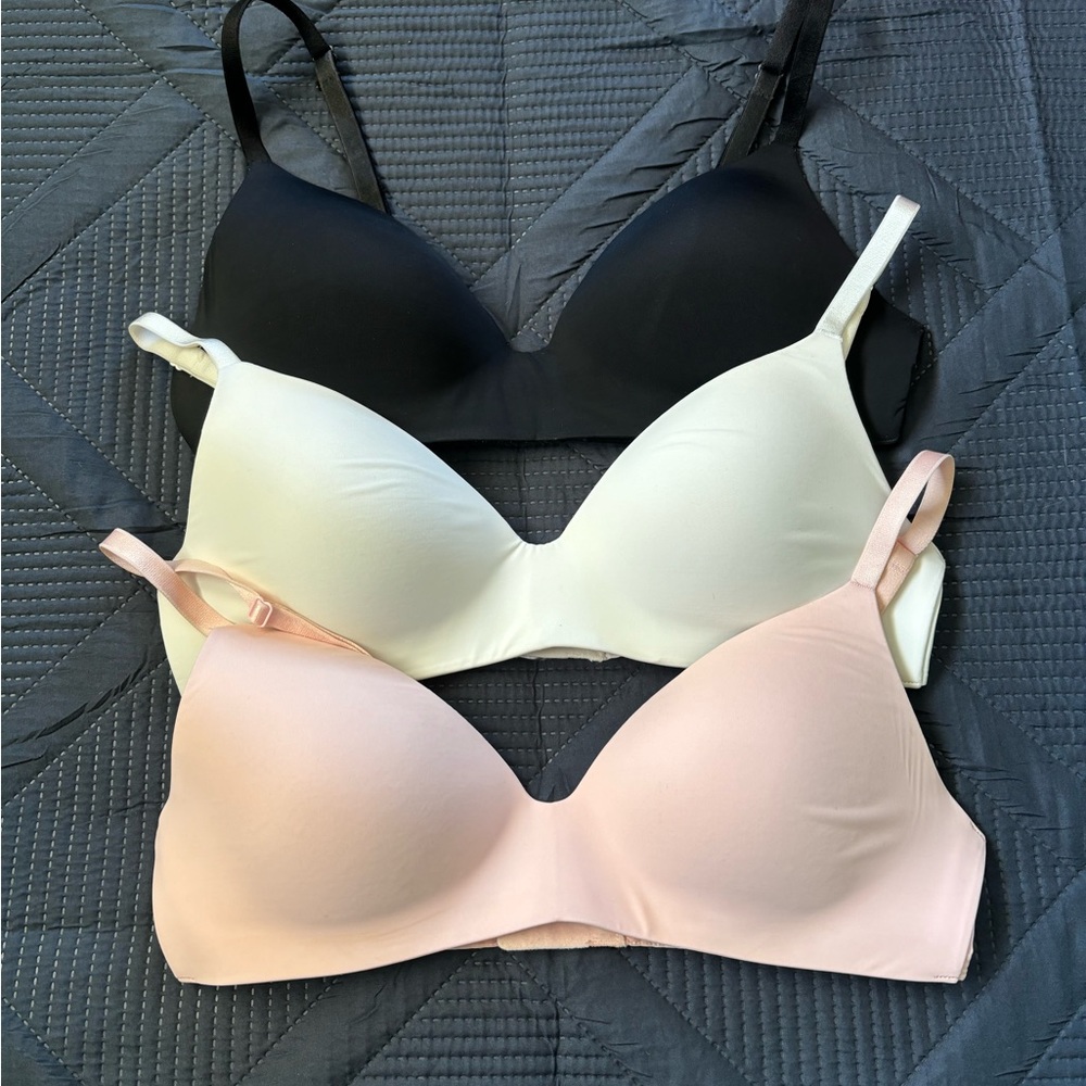 Victoria’s Secret Bras Size 36C. T-shirt bras, lightly lined, wireless.